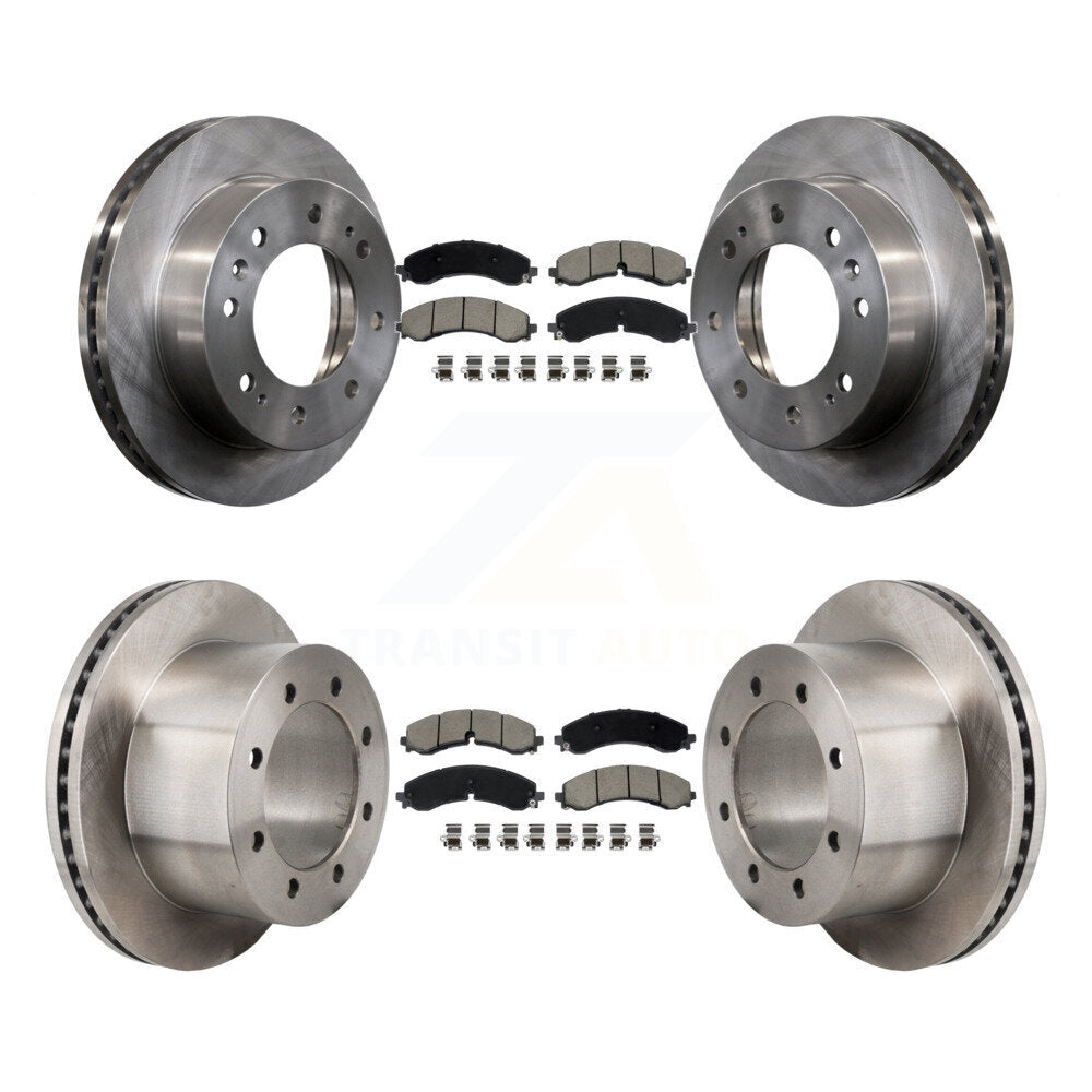 Kit de rotor de frein à disque avant et arrière et plaquettes en céramique pour GMC Sierra 3500 HD Chevrole