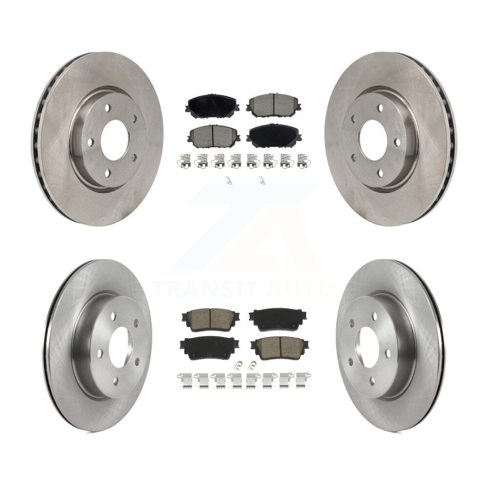 Kit de rotors de frein à disque avant et arrière et plaquettes en céramique pour Nissan Rogue K8C-103590