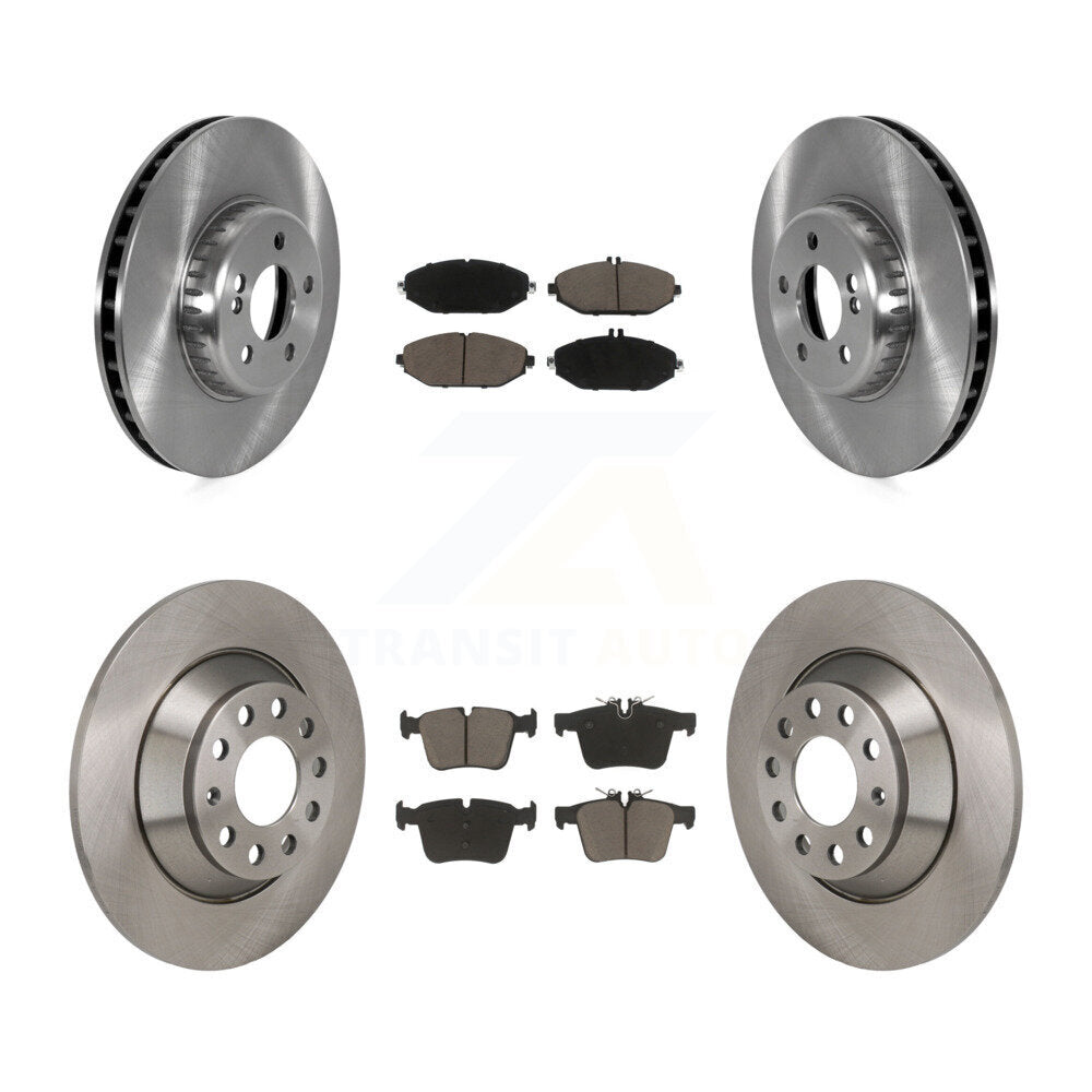 Kit de rotors de frein à disque avant et arrière et plaquettes en céramique pour Mercedes-Benz C300