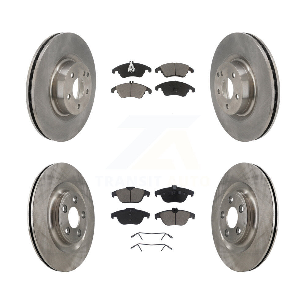 Kit de rotors de frein à disque avant et arrière et plaquettes en céramique pour Mercedes-Benz E400