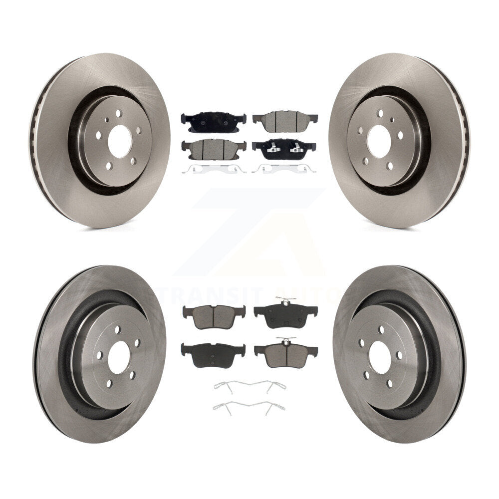 Kit de rotors de frein à disque avant et arrière et plaquettes en céramique pour Lincoln Nautilus