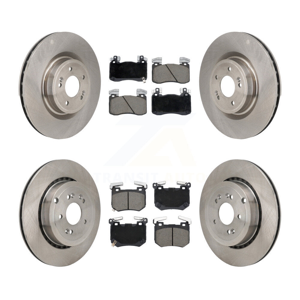 Kit de rotors de frein à disque avant et arrière et plaquettes en céramique pour Kia Stinger Genesis G70