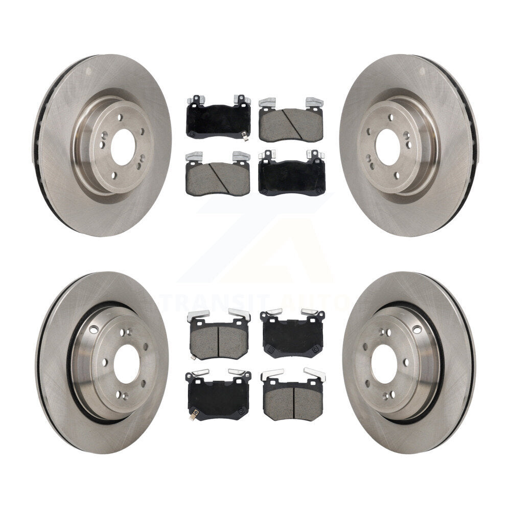 Kit de rotors de frein à disque avant et arrière et plaquettes en céramique pour Genesis G70 3,3 l 2022