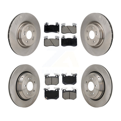Kit de rotors de frein à disque avant et arrière et plaquettes en céramique pour Genesis G70 3,3 l 2022