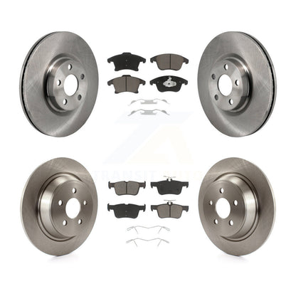 Kit de disques de frein à disque avant et arrière et plaquettes en céramique pour Lincoln MKZ 2017 2.0 – 2020