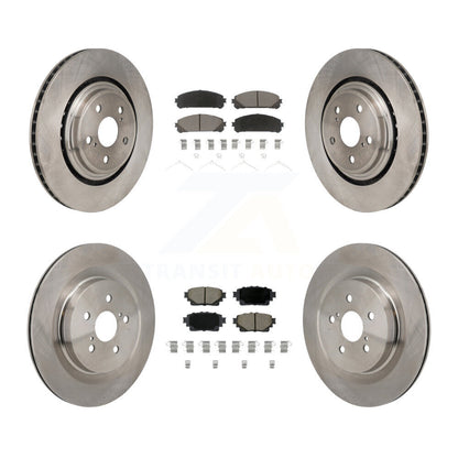 Rotors de frein à disque avant et arrière et kit de plaquettes en céramique pour Toyota Highlande 2020 – 2022