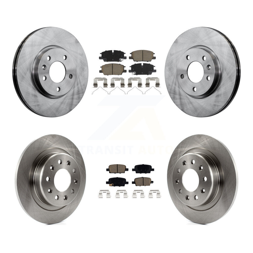 Kit de rotors de frein à disque avant et arrière et plaquettes en céramique pour Chevrolet Malibu