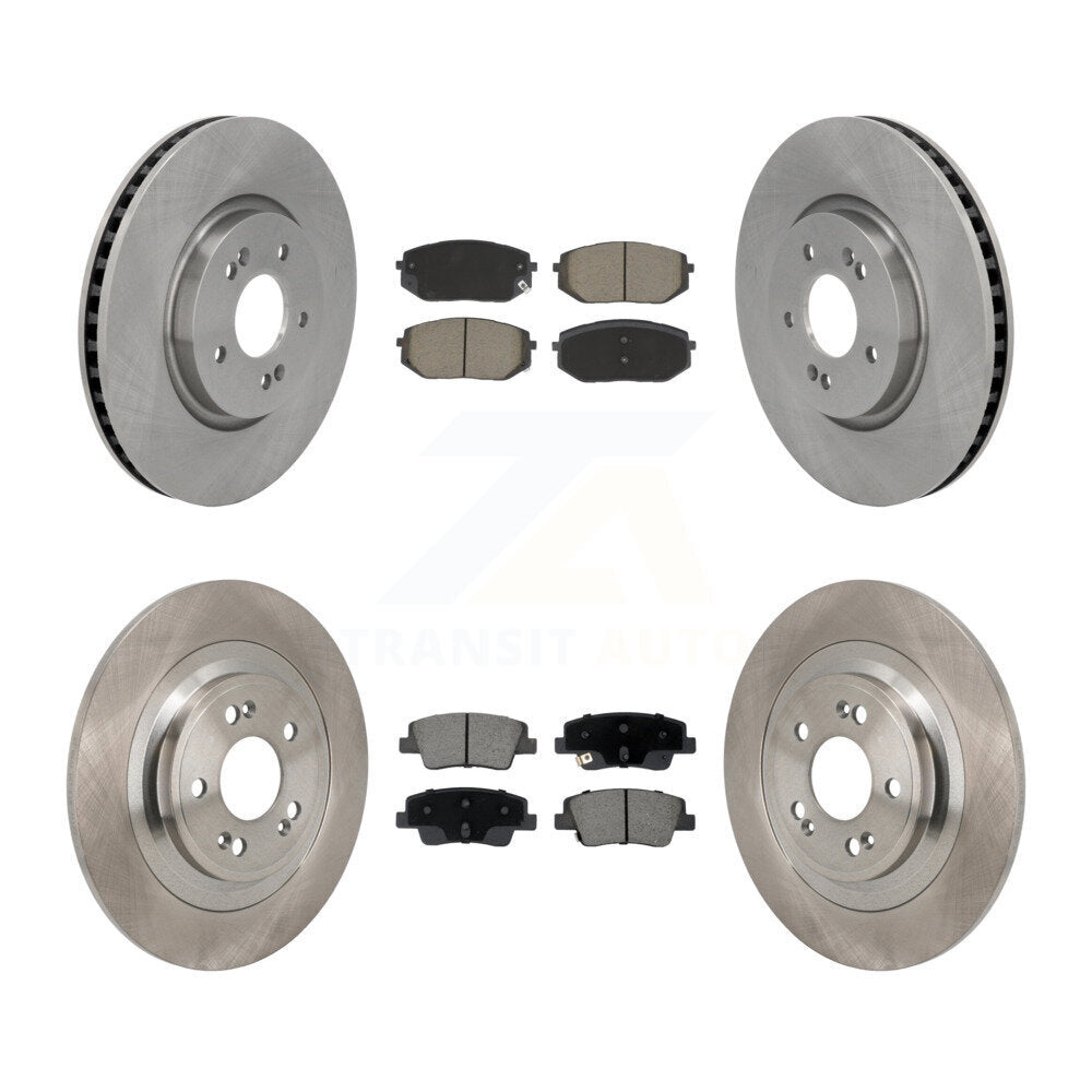 Kit de rotors de frein à disque avant et arrière et plaquettes en céramique, pour Hyundai Ioniq 5 Kia EV6 6