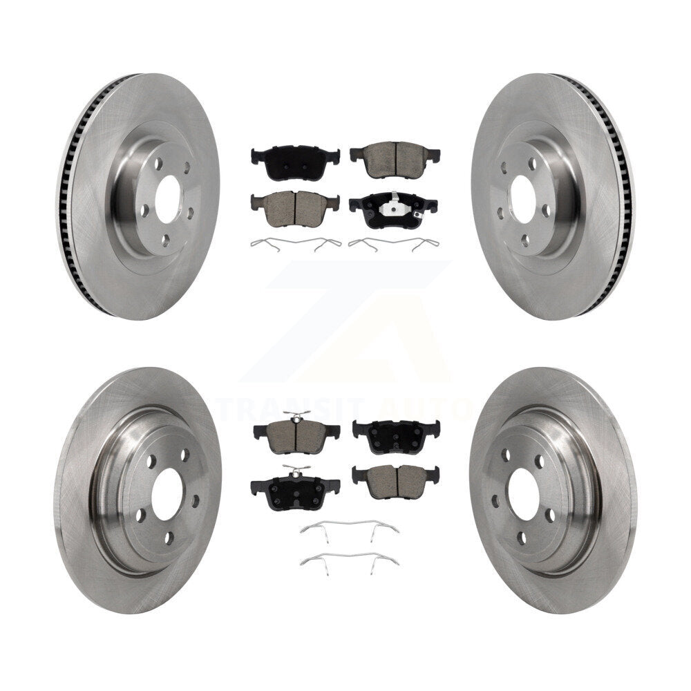 Kit de rotors de frein à disque avant et arrière et plaquettes en céramique pour Ford Maverick 2022 – 2023