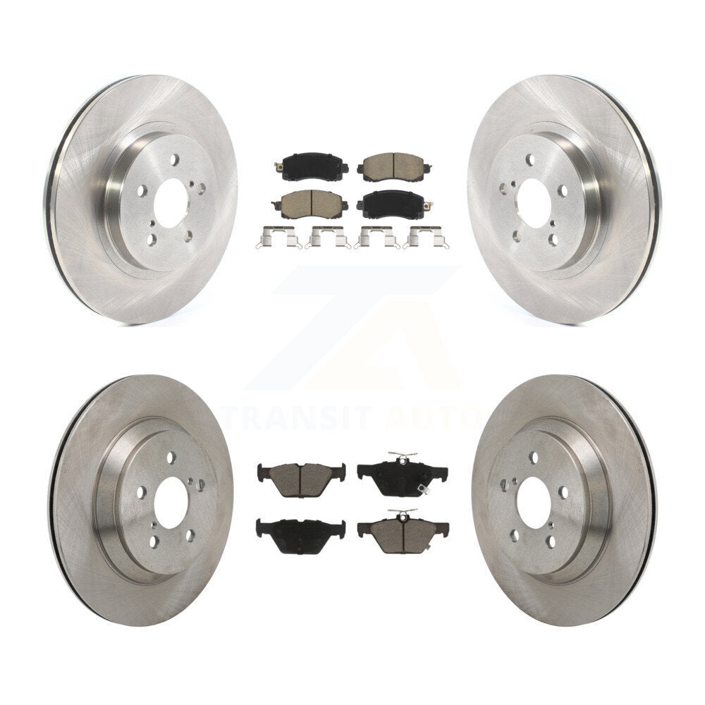 Kit de rotors de frein à disque avant et arrière et plaquettes en céramique pour Subaru Crosstrek