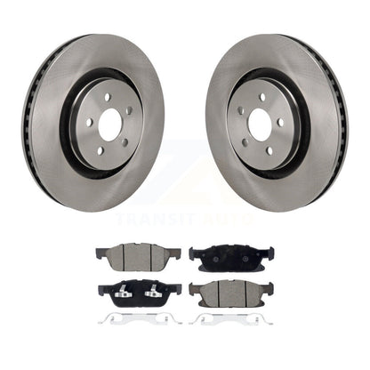 Kit de plaquettes en céramique pour rotors de frein avant, pour Ford Edge 19-24, avec étrier peint en rouge