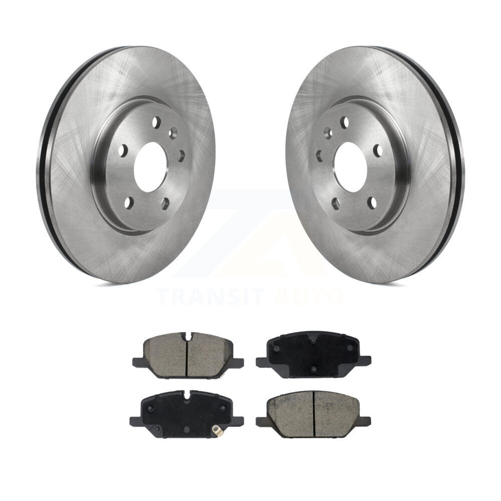 Rotors de frein à disque avant et Kit de plaquettes en céramique pour Buick Envision Cadillac XT4