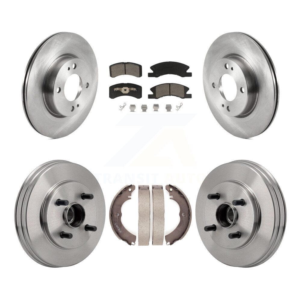 Kit de plaquettes et de tambour en céramique pour Rotor de frein avant et arrière, pour Mitsubishi Mirage G 2017 – 2023
