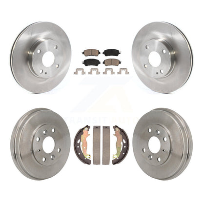 Rotors de frein à disque avant et arrière, plaquettes en céramique et Kit de tambour pour Toyota Yaris iA Scio