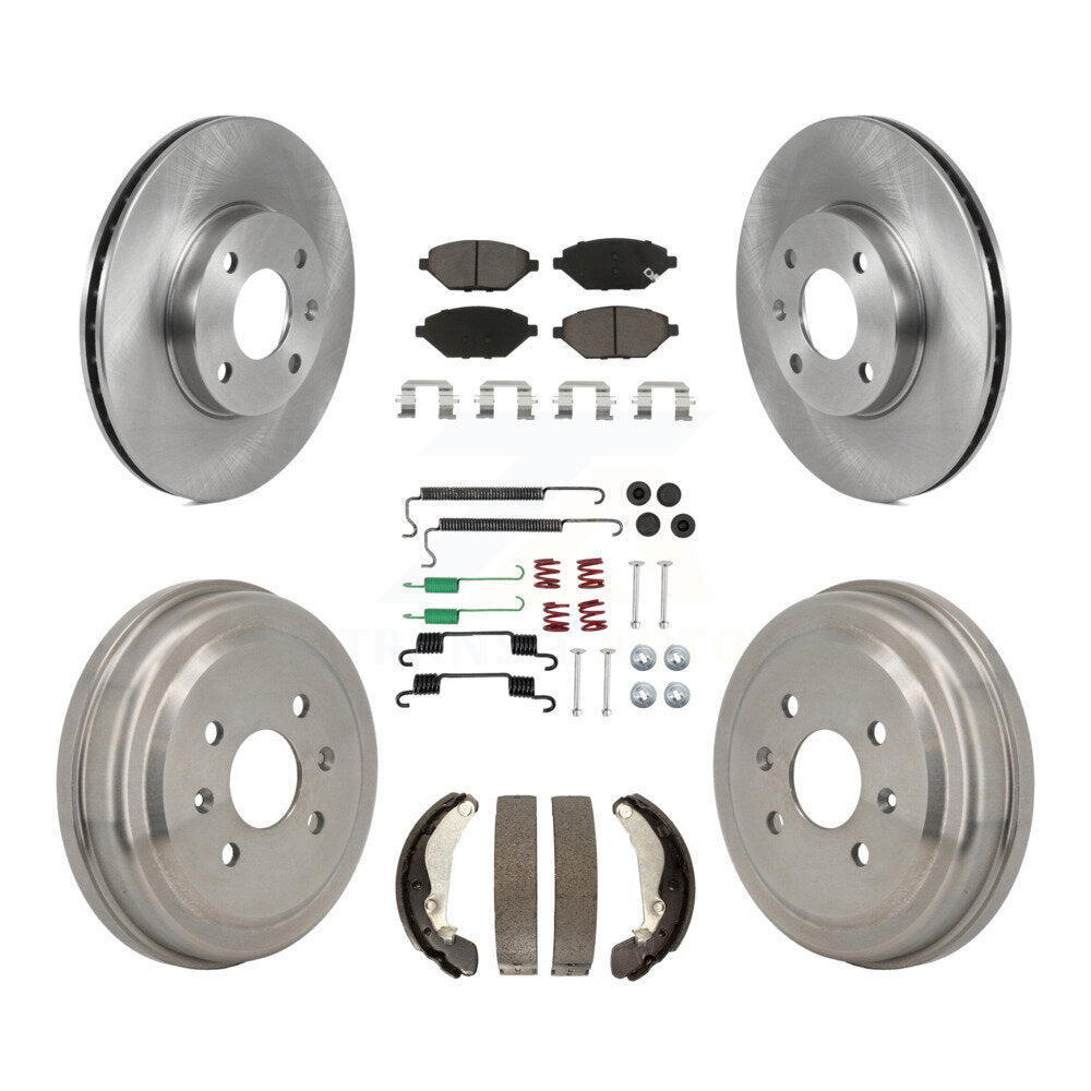 Kit de tambours à plaquettes en céramique pour rotors de frein avant et arrière (7 pièces) pour Chevrolet Spar 2016-2021