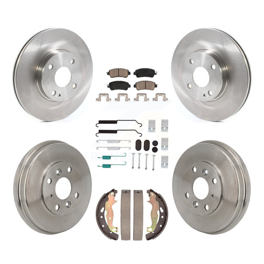 Kit de tambour de tampon en céramique de Rotor de frein à disque avant et arrière (7 pièces) pour Toyota Yaris iA Scio