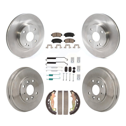 Kit de tambour de tampon en céramique de Rotor de frein à disque avant et arrière (7 pièces) pour Toyota Yaris iA Scio
