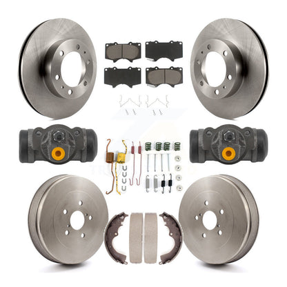 Kit de plaquettes et de tambour en céramique pour rotor de frein avant et arrière (9 pièces) pour Toyota Tacoma RW 2015