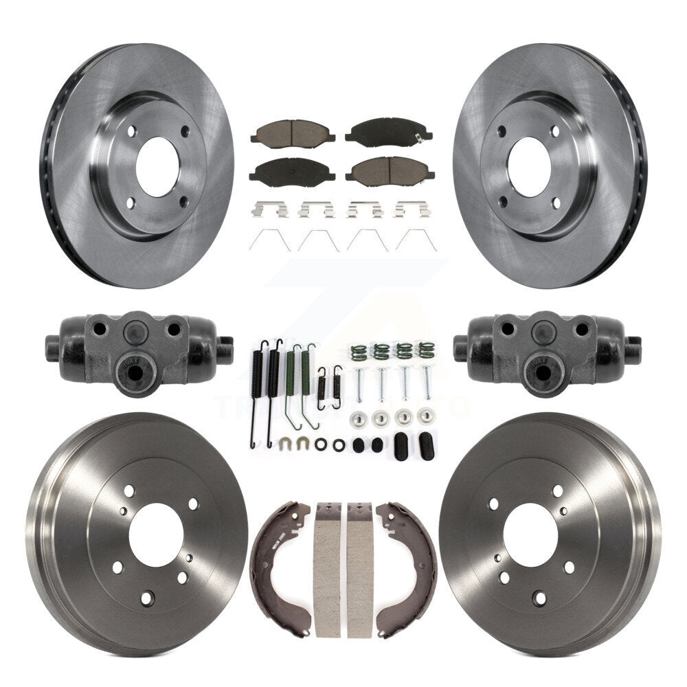 Kit de plaquettes et de tambour en céramique pour Rotor de frein avant et arrière (9 pièces) pour Nissan Versa 4 roues AB