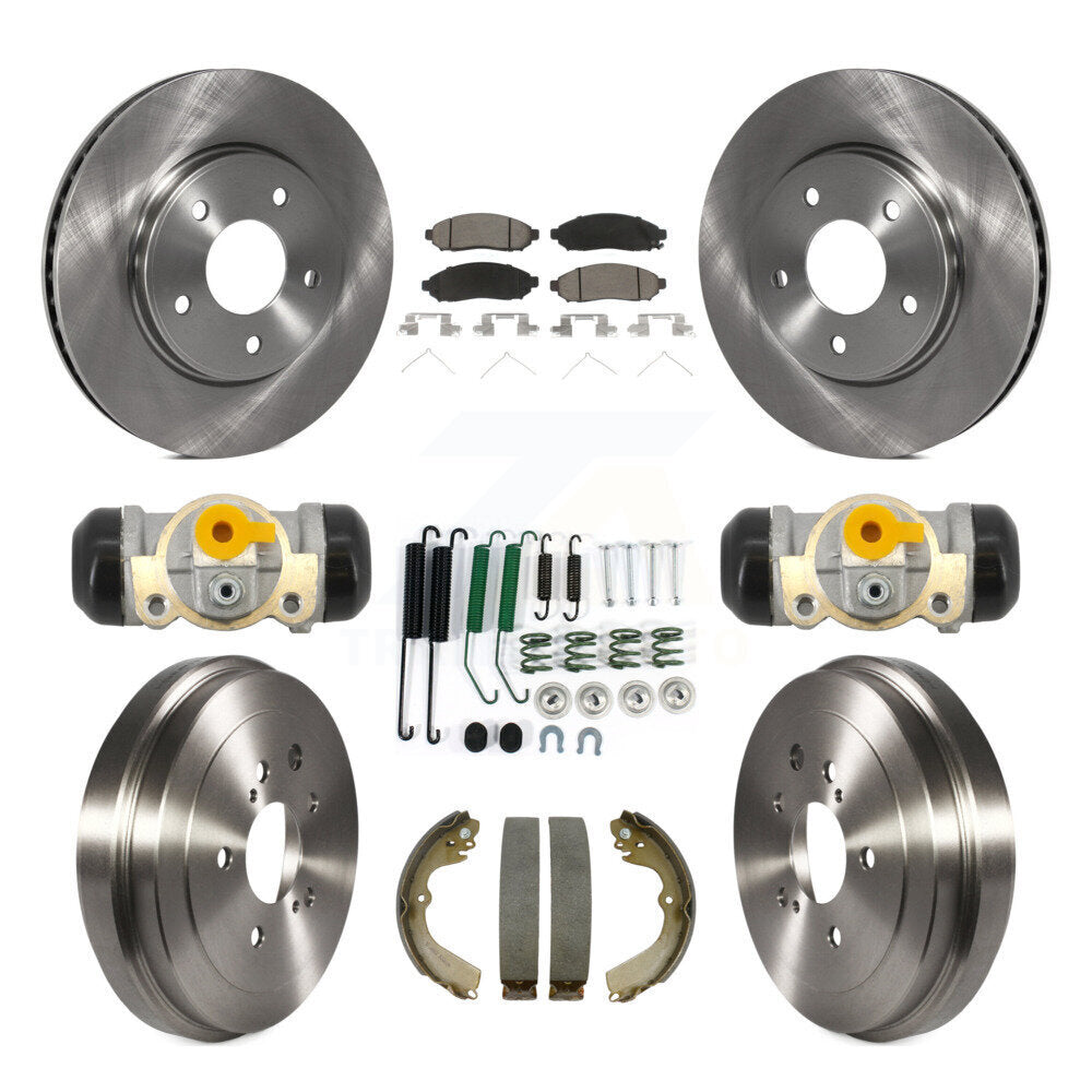 Kit de plaquettes et de tambour en céramique pour Rotor de frein avant et arrière (9 pièces) pour Nissan NV200 Chevrole