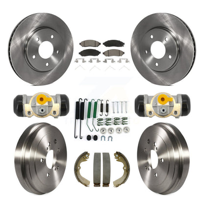 Kit de plaquettes et de tambour en céramique pour Rotor de frein avant et arrière (9 pièces) pour Nissan NV200 Chevrole