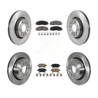 Kit de rotors de frein à disque avant et arrière et plaquettes en céramique pour Jeep Gladiator 2020 – 2023