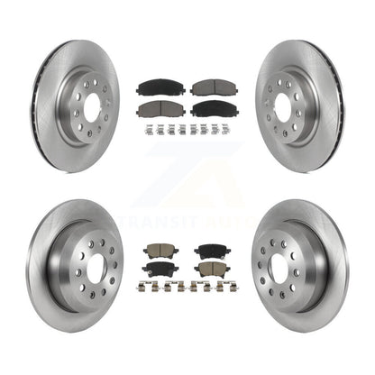 Kit de rotors de frein à disque avant et arrière et plaquettes en céramique pour Jeep Wrangler K8C-103817