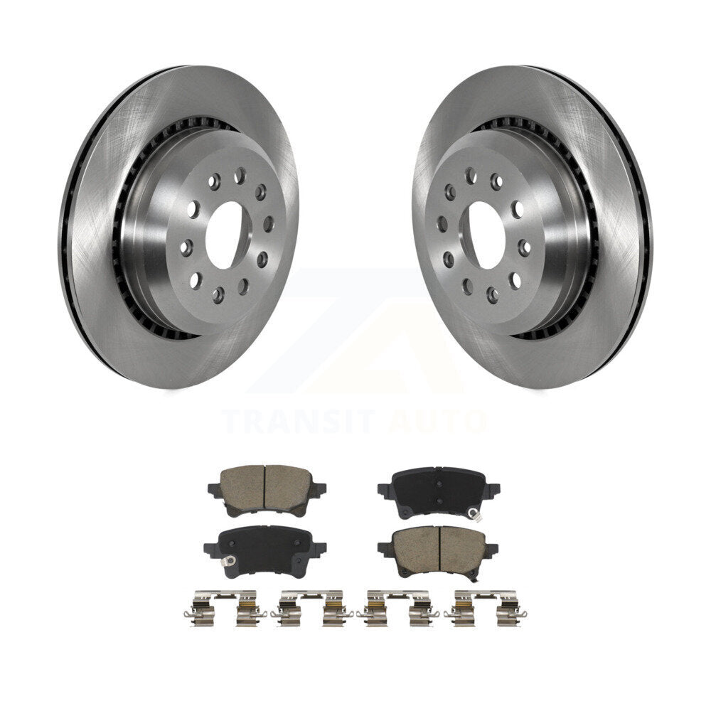 Kit de rotors de frein à disque arrière et de plaquettes en céramique pour Jeep Wrangler Gladiator