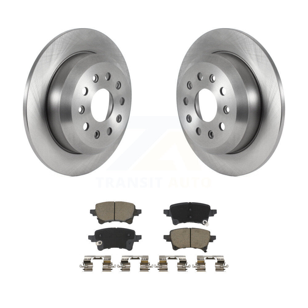 Kit de rotors de frein à disque arrière et plaquettes en céramique pour Jeep Wrangler K8C-103820