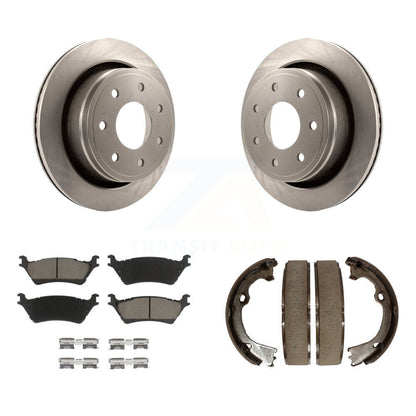 Kit de chaussures de stationnement avec plaquettes en céramique, Rotors à disque arrière pour Ford F-150 avec roue à 7 écrous