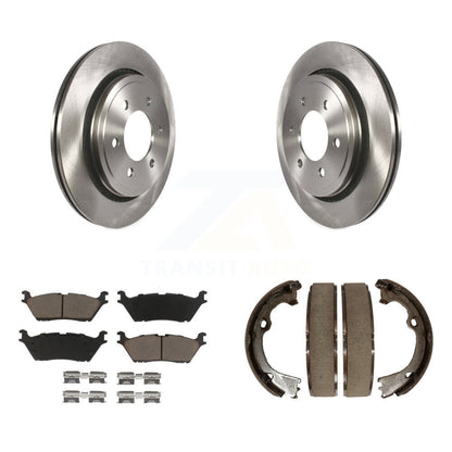 Kit de plaquettes en céramique et de patins de frein de stationnement, Rotors à disque arrière, pour Ford F-150