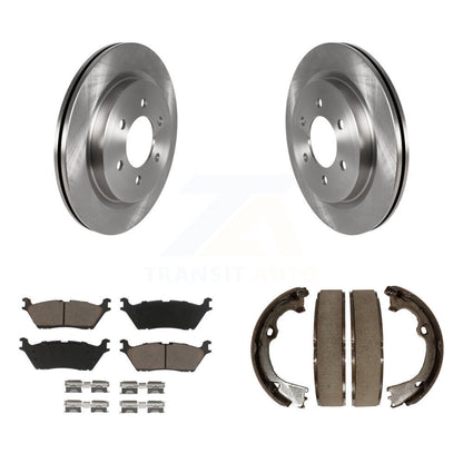 Kit de plaquettes en céramique et de patins de frein de stationnement, Rotors à disque arrière, pour Ford F-150