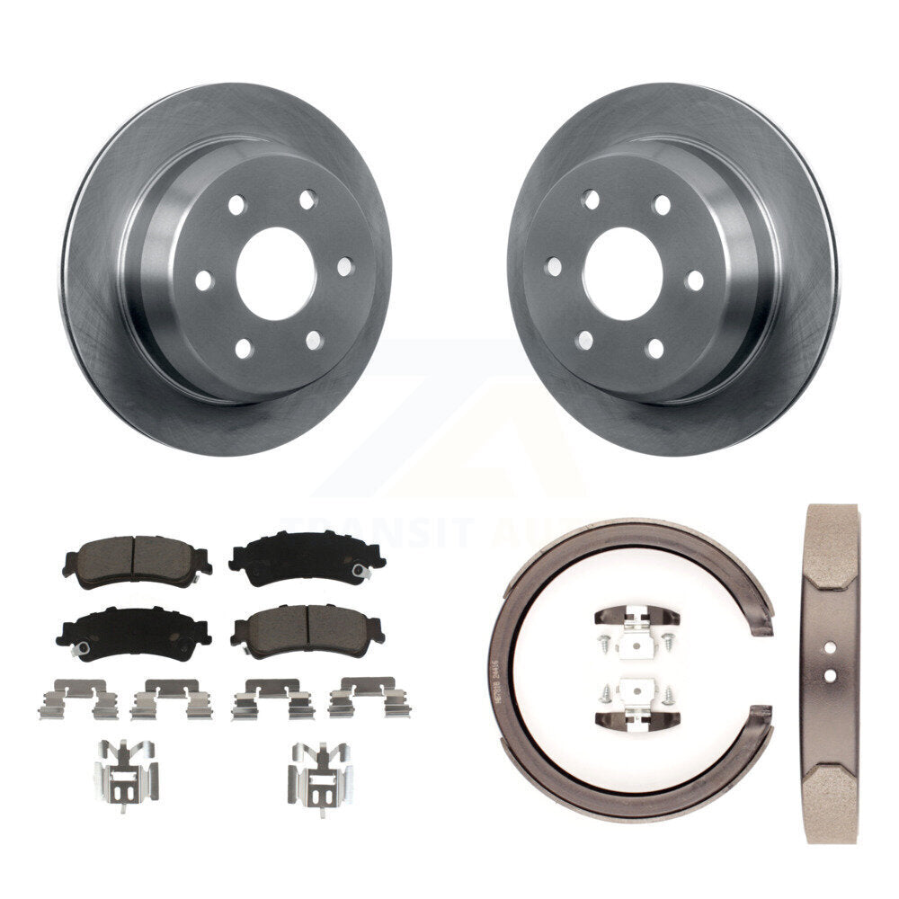 Kit de chaussures de stationnement avec plaquettes en céramique, Rotors à disque arrière, pour Chevrolet GMC Silverado 150