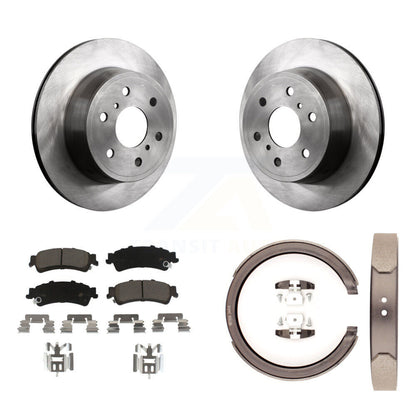 Kit de plaquettes en céramique et de chaussures de stationnement pour disques arrière, Rotors, pour GMC Sierra 1500 Classic