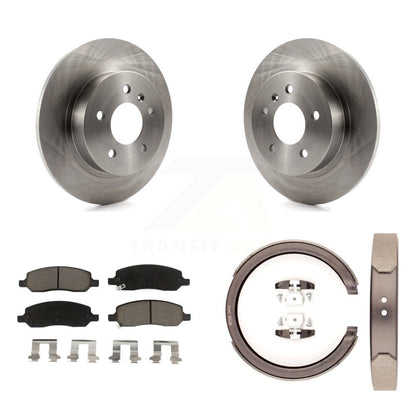 Kit de plaquettes en céramique et de patins de frein de stationnement, Rotors à disque arrière, pour Cadillac DTS