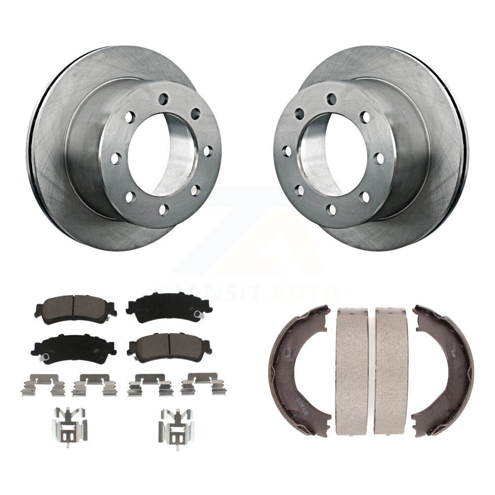 Kit de plaquettes en céramique et de patins de frein de stationnement, Rotors à disque arrière, pour GMC Sierra 350 2001