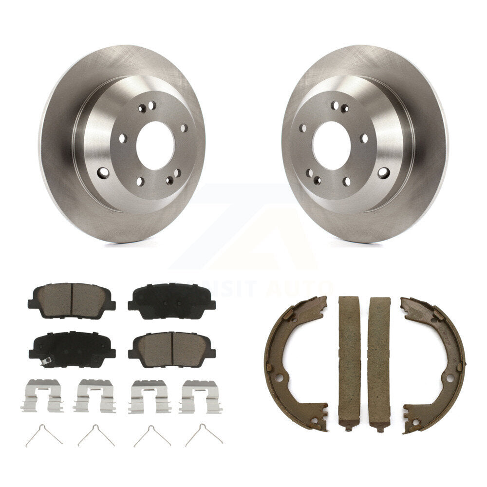Kit de plaquettes en céramique et de freins de stationnement, Rotors à disque arrière, pour Kia Sorento