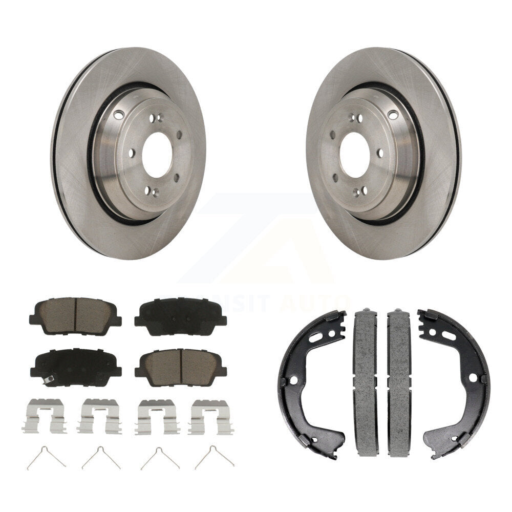 Kit de plaquettes en céramique et de chaussures de stationnement pour disques arrière, Rotors, pour Genesis G80 3.3 de 2018 à 2020