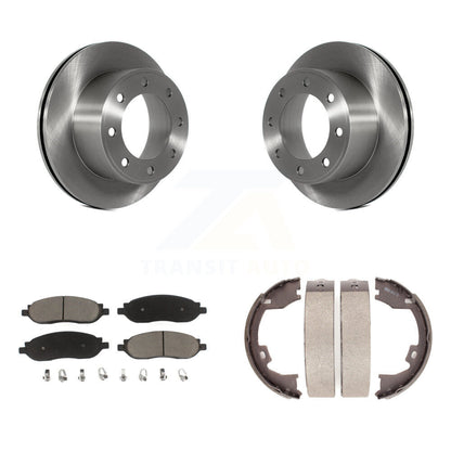 Kit de chaussures de stationnement avec plaquettes en céramique, Rotors à disque arrière, pour Ford F-350 Super Duty F-250