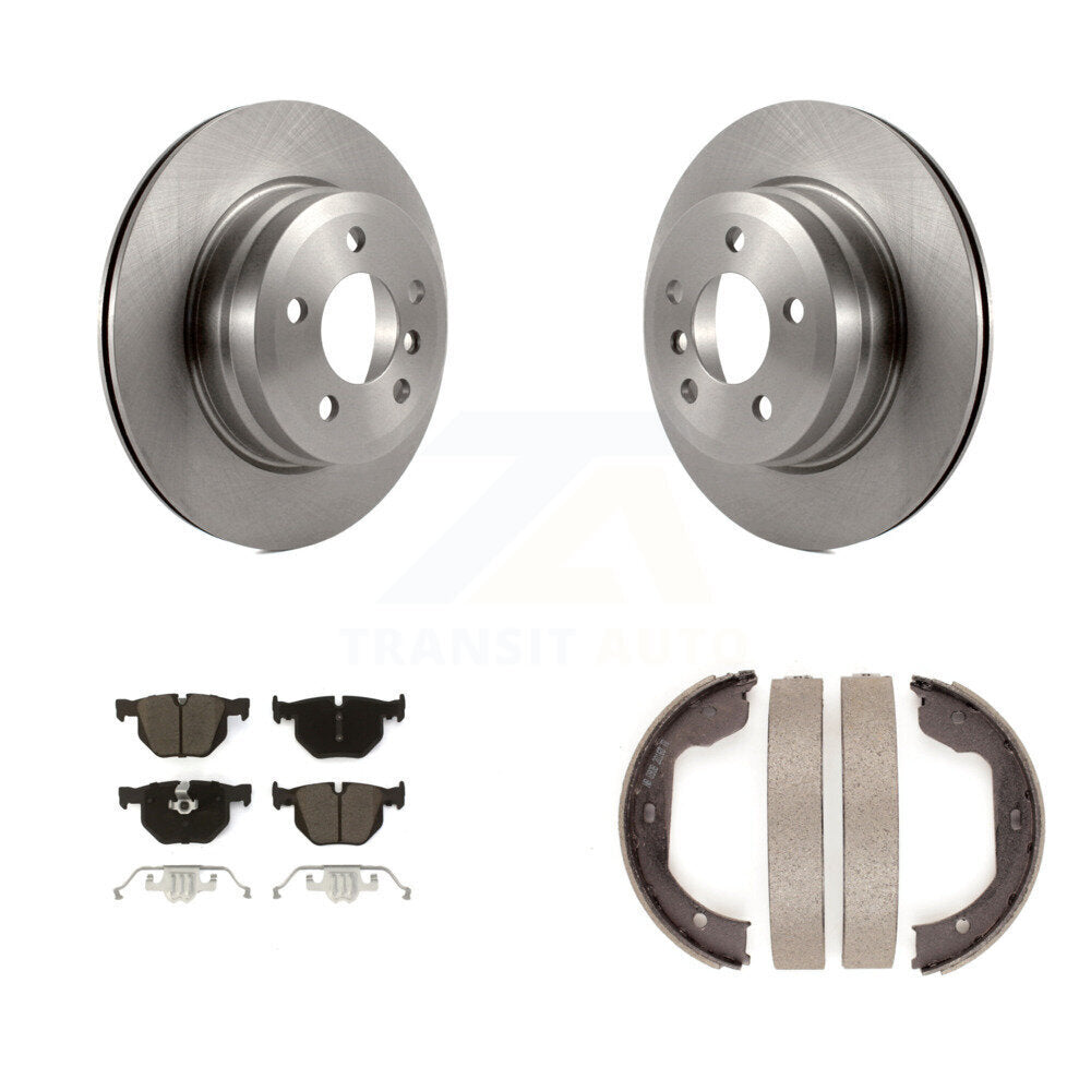 Kit de plaquettes en céramique et de freins de stationnement, Rotors à disque arrière, pour BMW X5 X6