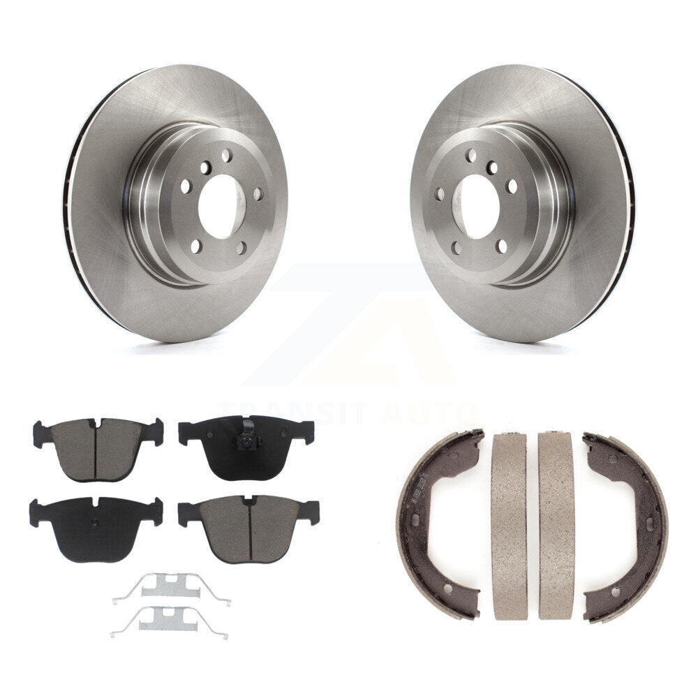 Kit de plaquettes en céramique et de freins de stationnement, Rotors à disque arrière, pour BMW X5 X6