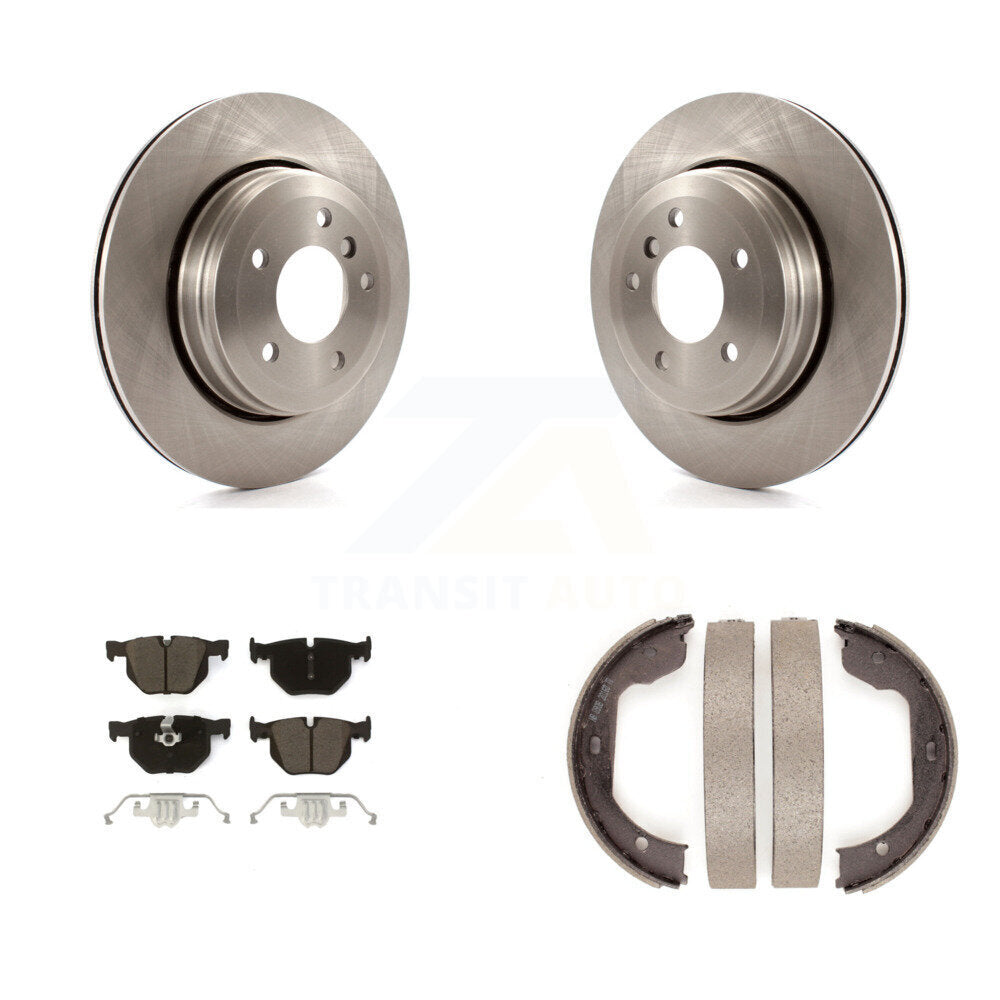 Kit de plaquettes en céramique et de freins de stationnement, Rotors à disque arrière, pour BMW 530i 525i 528