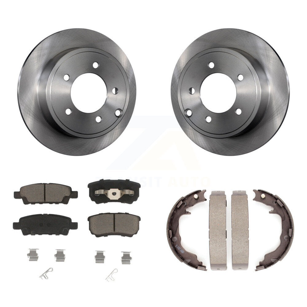 Kit de chaussures de stationnement avec plaquettes en céramique, Rotors à disque arrière, pour Jeep Patriot Dodge Chrysler
