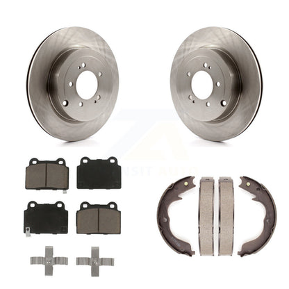 Kit de plaquettes en céramique et de patins de frein de stationnement, Rotors à disque arrière, pour Mitsubishi Lancer