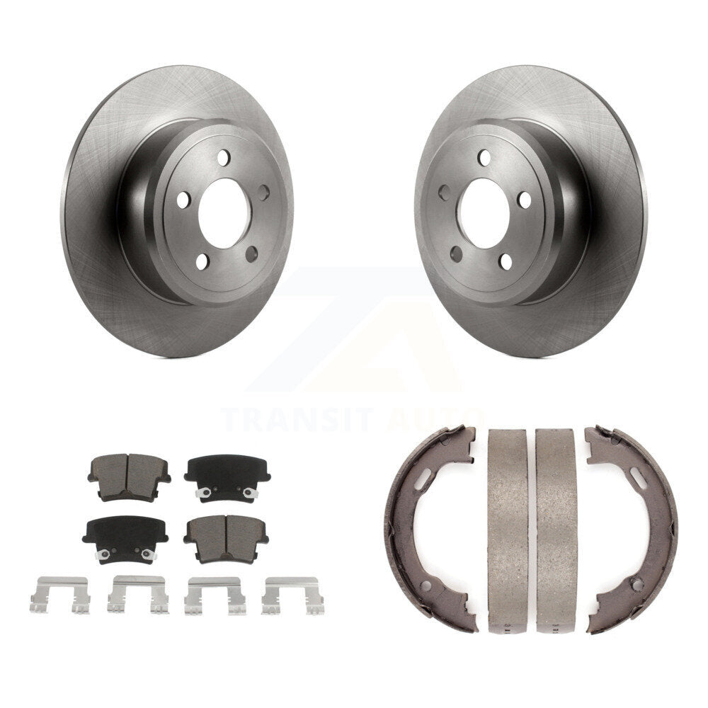 Kit de plaquettes en céramique et de chaussures de stationnement, Rotors à disque arrière, pour Dodge Chrysler 300 Charge