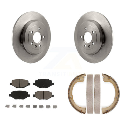 Kit de plaquettes en céramique et de patins de frein de stationnement, Rotors à disque arrière pour Lincoln MKT
