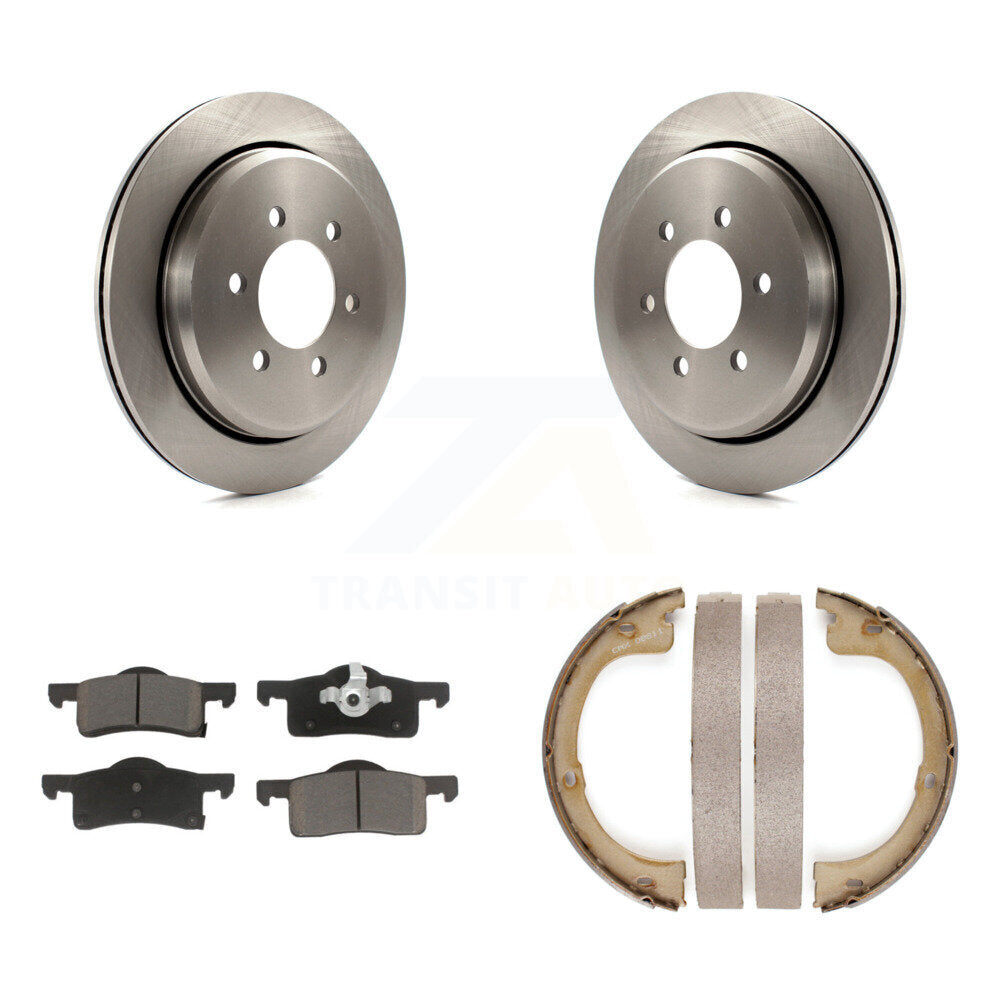 Kit de plaquettes en céramique et de chaussures de stationnement pour disques arrière, Rotors, pour Ford Expedition Lincoln