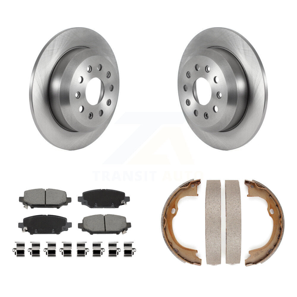 Kit de plaquettes en céramique et de chaussures de stationnement pour rotors de disque arrière, pour Jeep Wrangler Sport 18-20