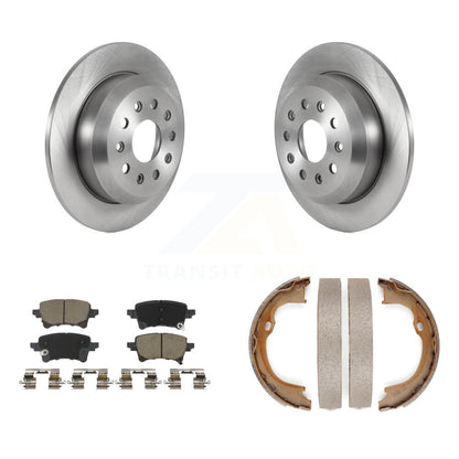 Kit de plaquettes en céramique et de patins de frein de stationnement, Rotors à disque arrière pour Jeep Wrangler
