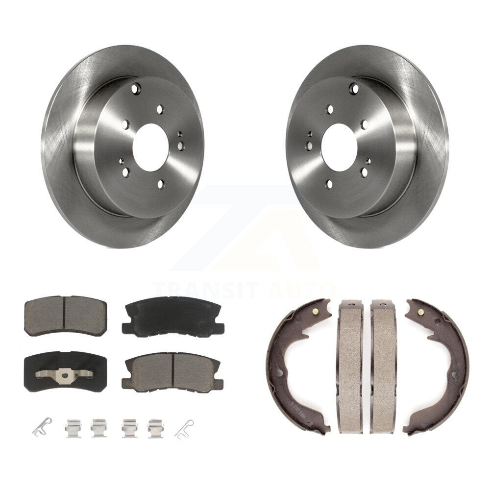 Kit de plaquettes en céramique et de freins de stationnement, Rotors à disque arrière, pour Mitsubishi Endeavour
